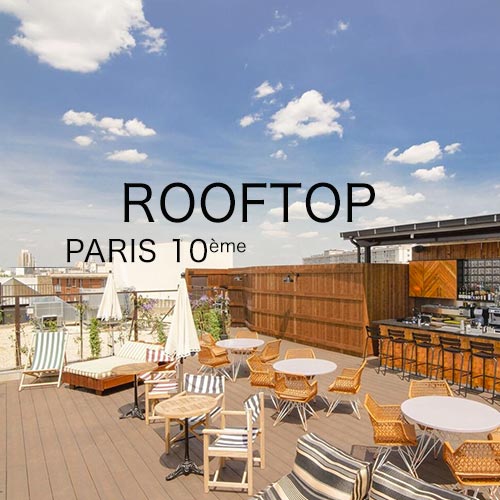 Rooftop à privatiser à paris dans le 10ème arrondissement