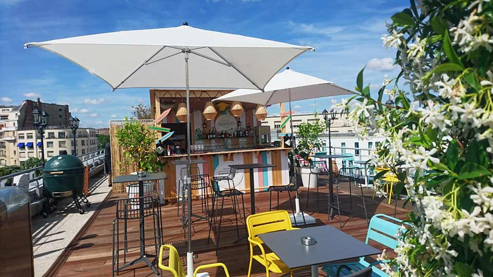 toit terrasse rooftop evenement entreprise vue paris