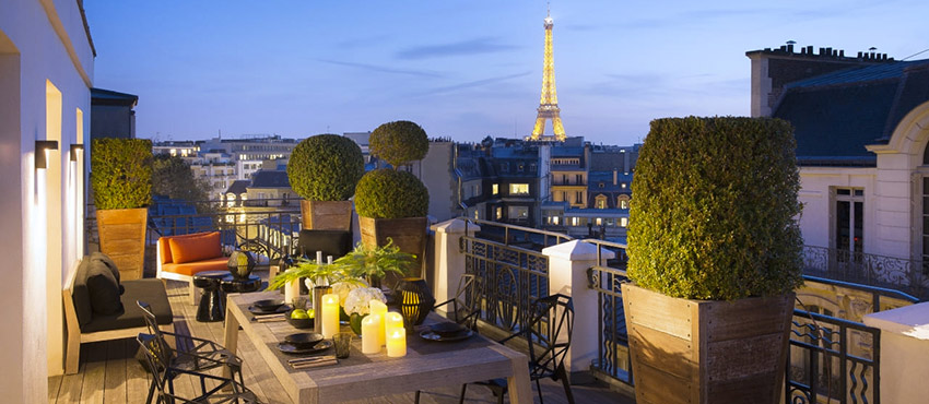 Terrasse privée événement paris