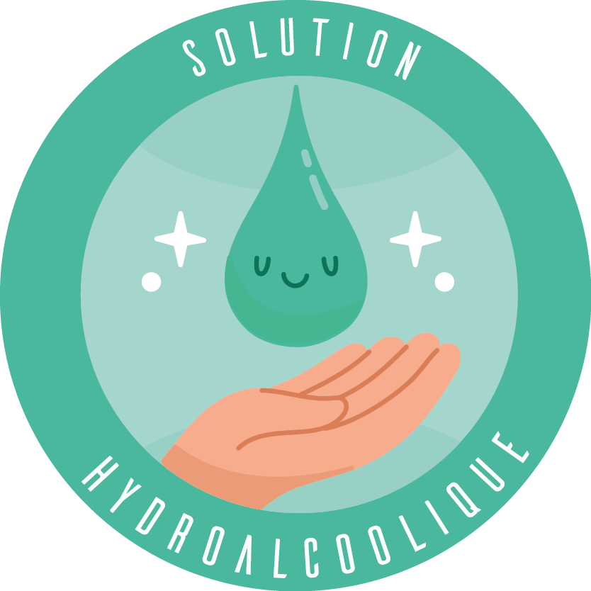 Sticker solution hydroalcoolique